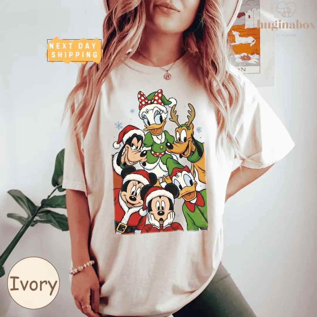 Vintage Disney Christmas Shirt for Kids and Adults