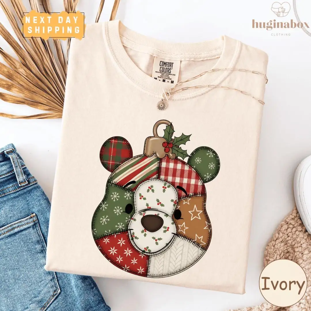 Christmas Mickey Patchwork Holiday Shirt