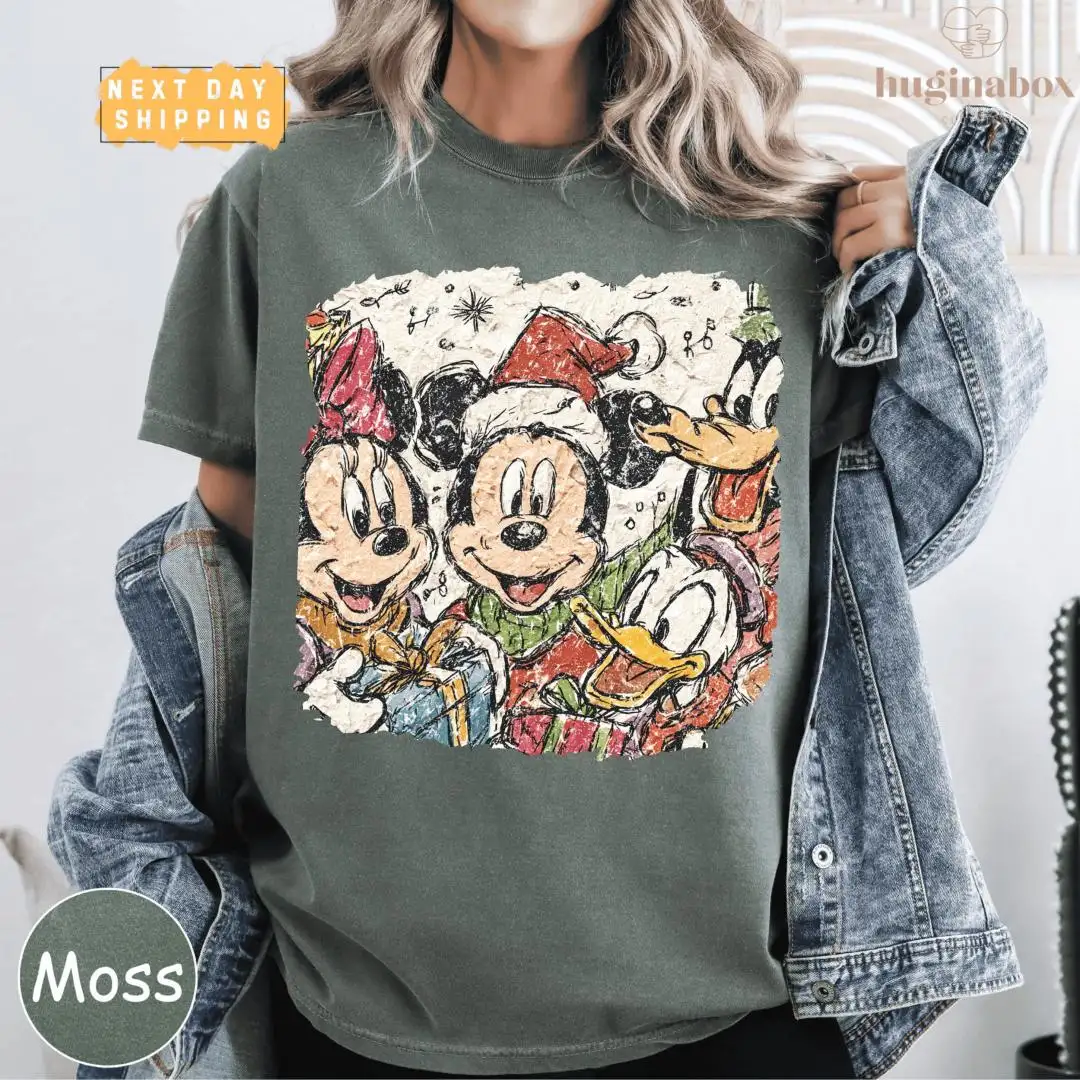 Vintage Disney Christmas Shirt | Holiday Gift