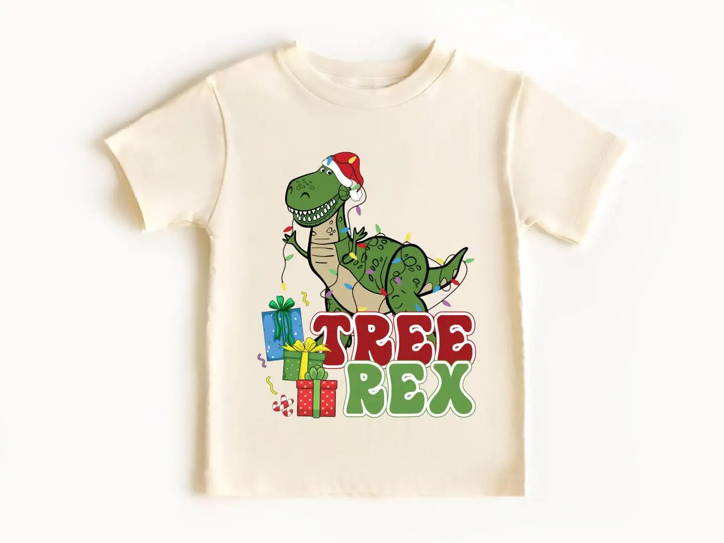Disney Toy Story Santa Rex Christmas Kids Shirt