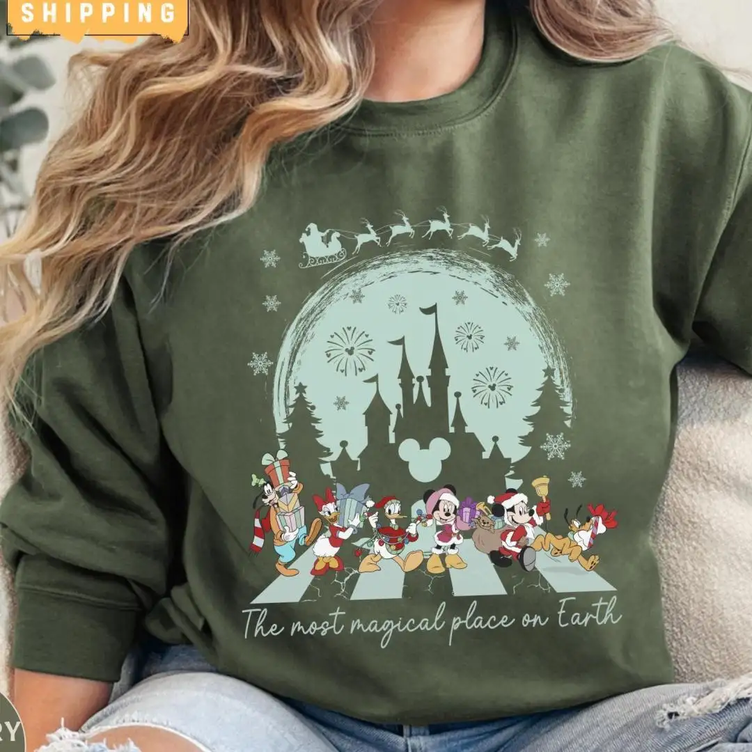Disney Mickey Christmas Shirt Holiday Gift