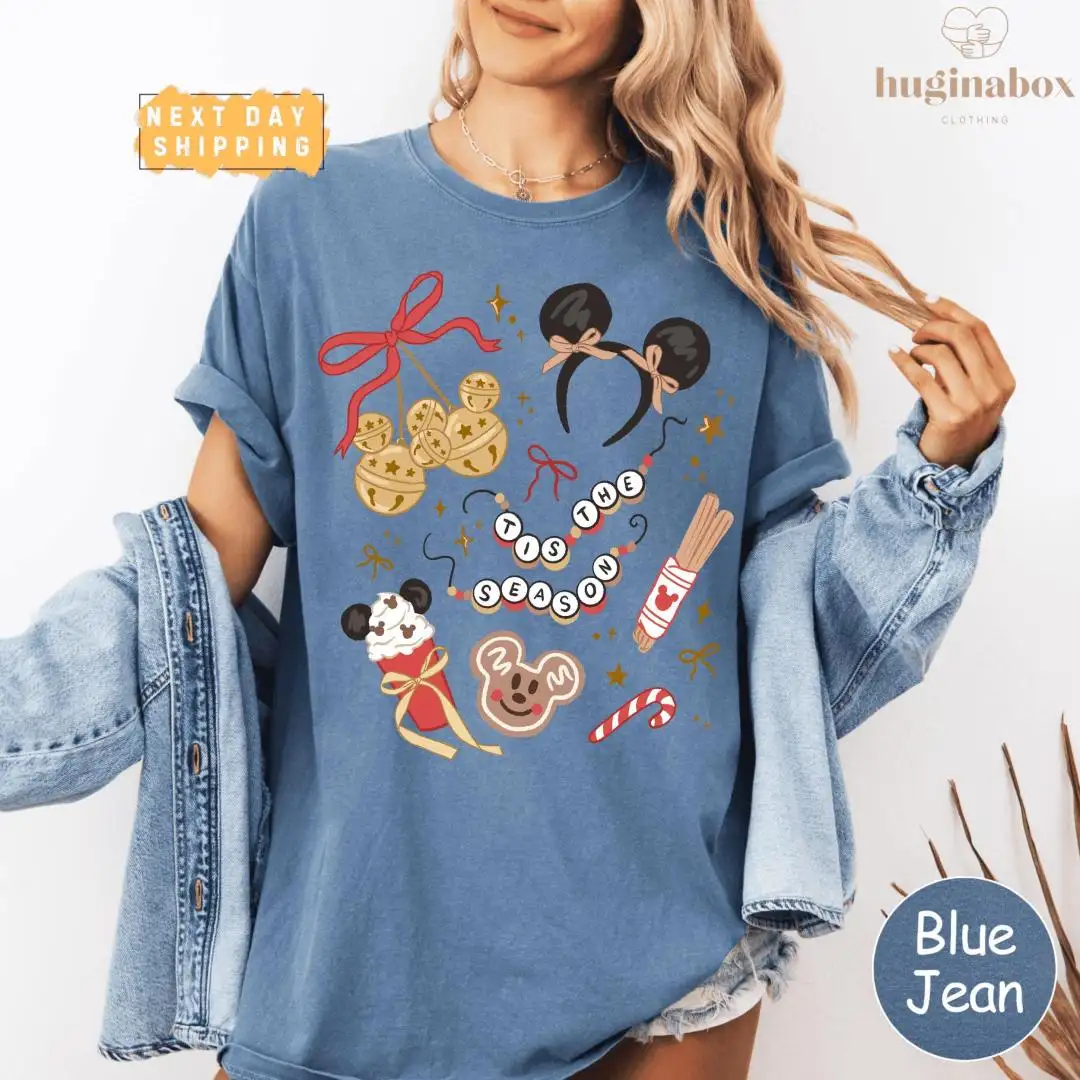 Disney Christmas Snacks Shirt with Mickey Gingerbread Cookie