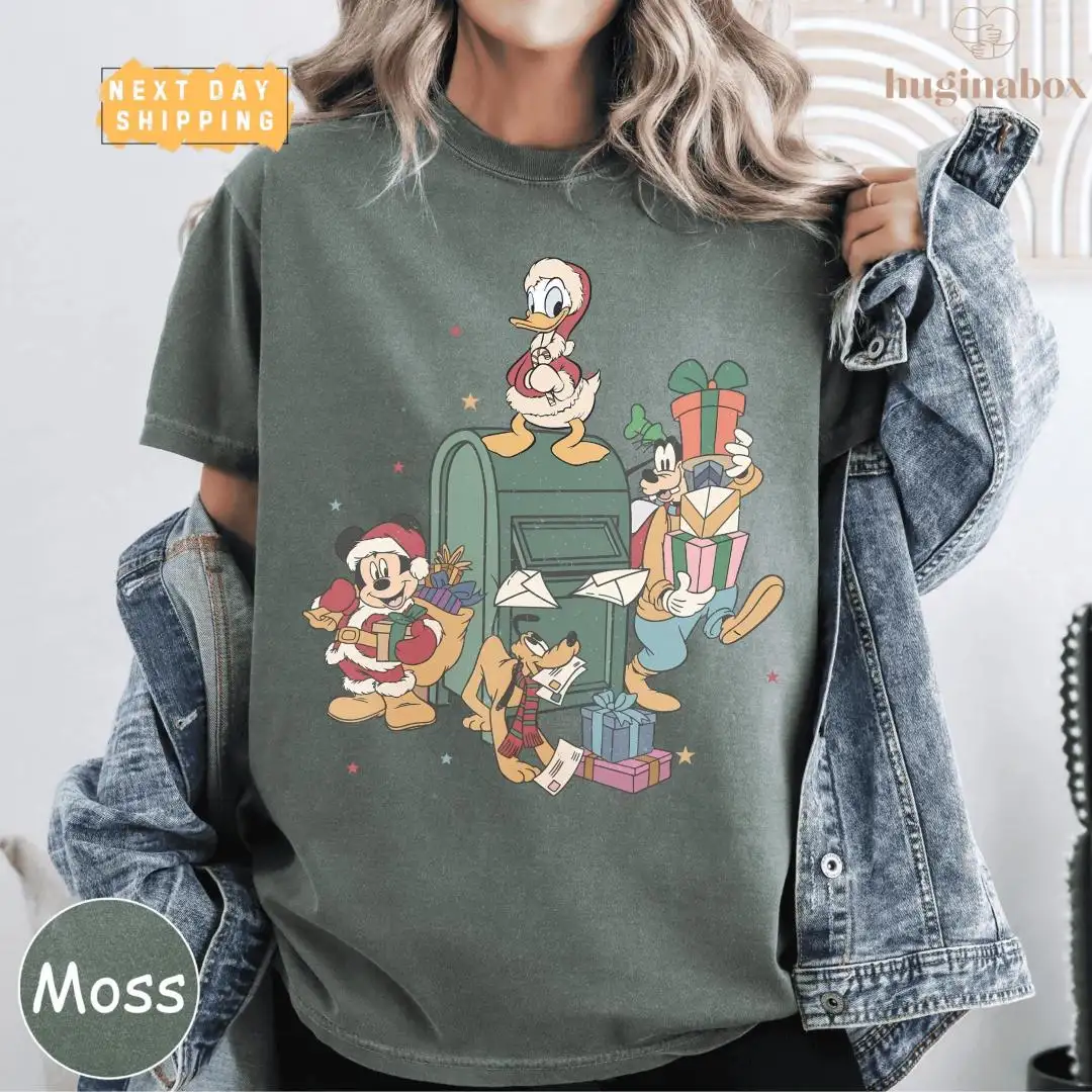 Vintage Disney Christmas Shirt for Family Holiday Gifts