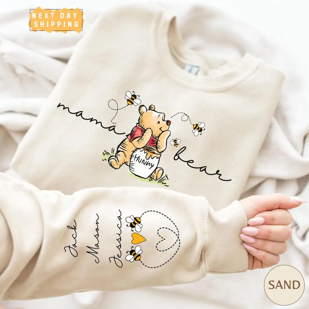 Custom Mama Bear Personalized Kid Name Shirt