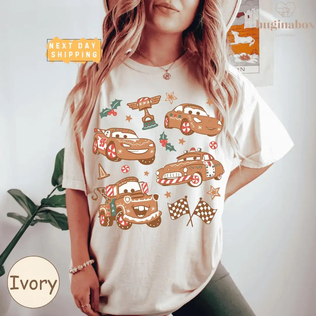 Christmas Gingerbread Racing Shirt for Kids
