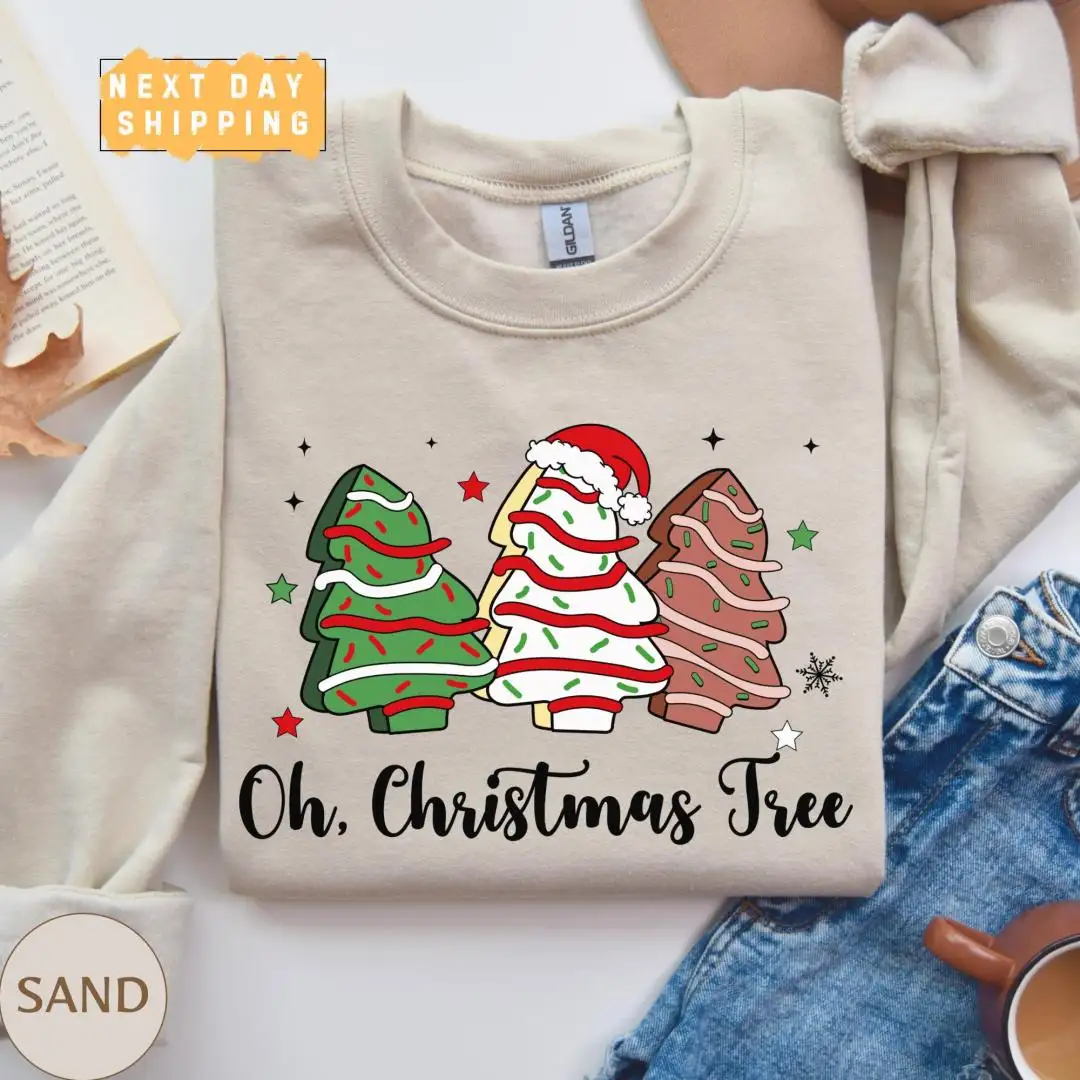 Women's Christmas Tree Holiday Sweatshirt Gift