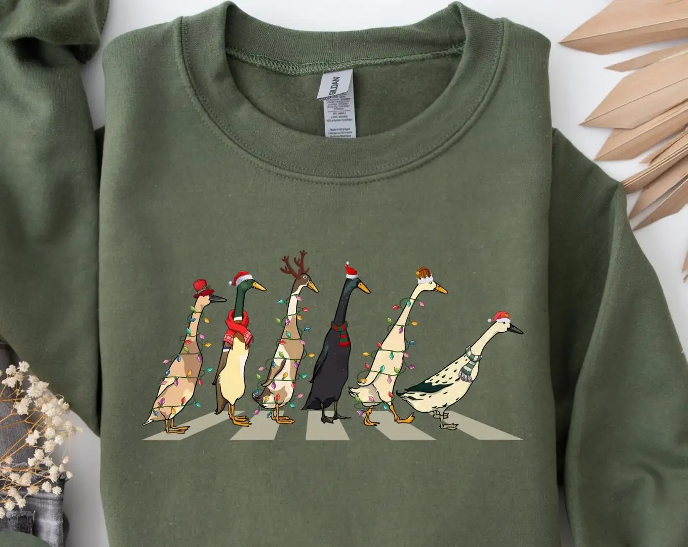 Funny Christmas Ducks Shirt For Women Farm Lover Gift