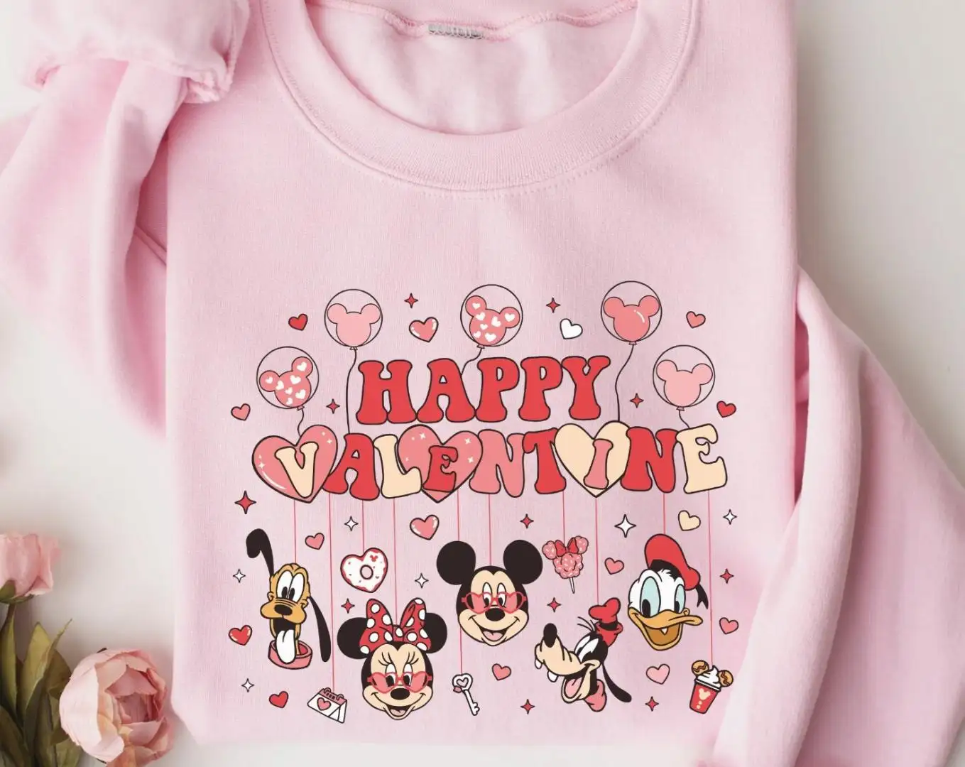 Vintage Disney Valentine Shirt for Mickey Minnie Fans