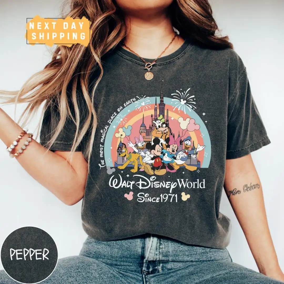 Vintage Disney World Christmas Shirt for Family Vacation