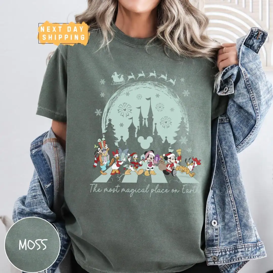 Disney Christmas Mickey Shirt Family Matching Holiday Gift