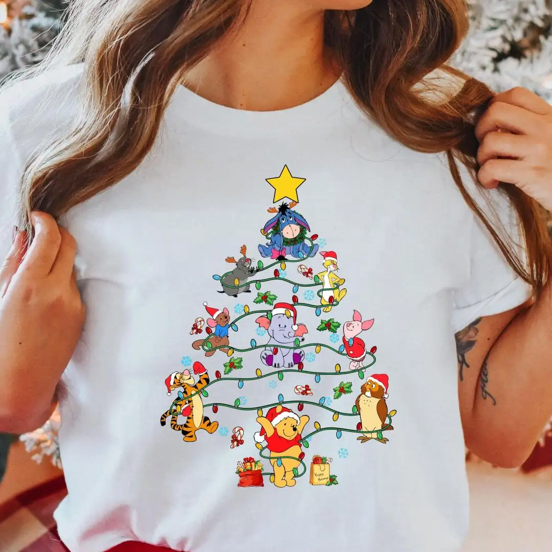Comfort Colors Winnie The Pooh Christmas Shirt