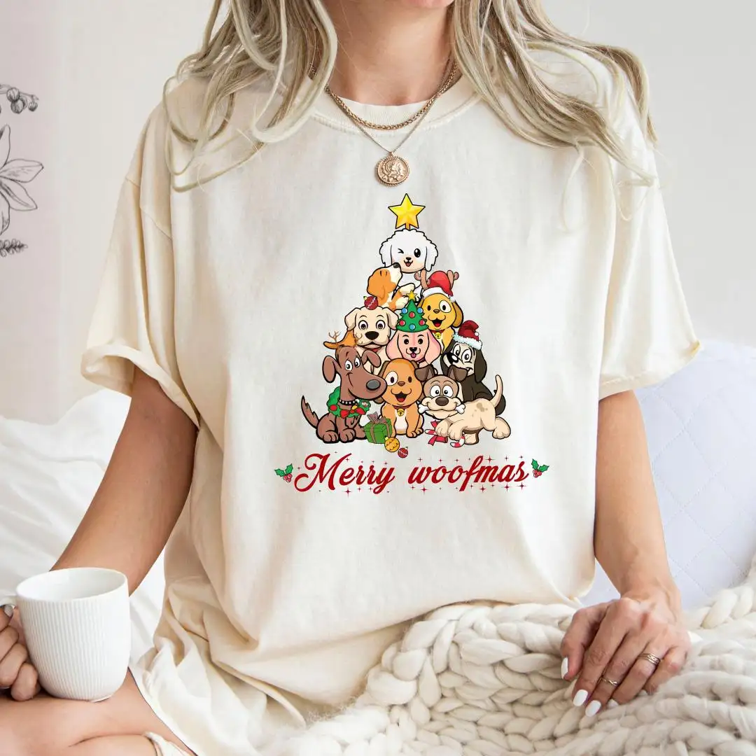 Merry Woofmas Christmas Dog Lover Shirt