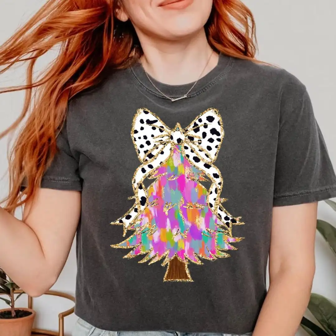 Women's Merry And Bright Christmas Tree Shirt