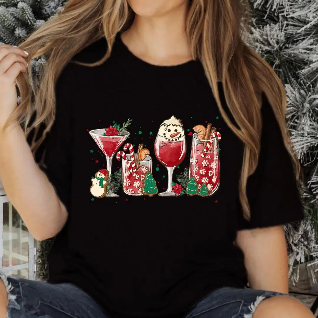 Christmas Cocktail Shirt for Wine Lovers