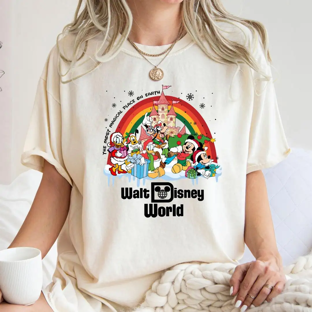 Vintage Disney World Christmas Shirt for Family Holiday