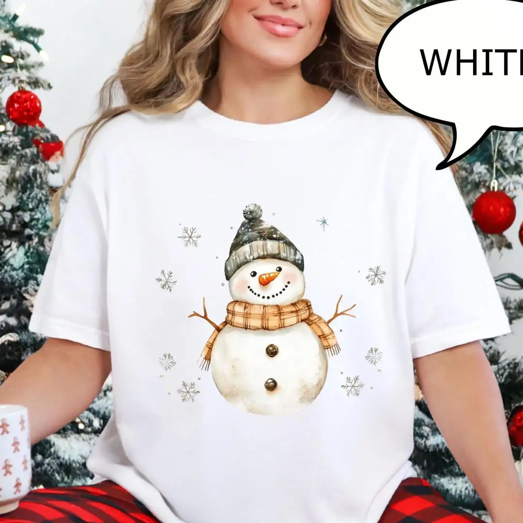 Women's Christmas Snowman Shirt | Holiday Winter Apparel