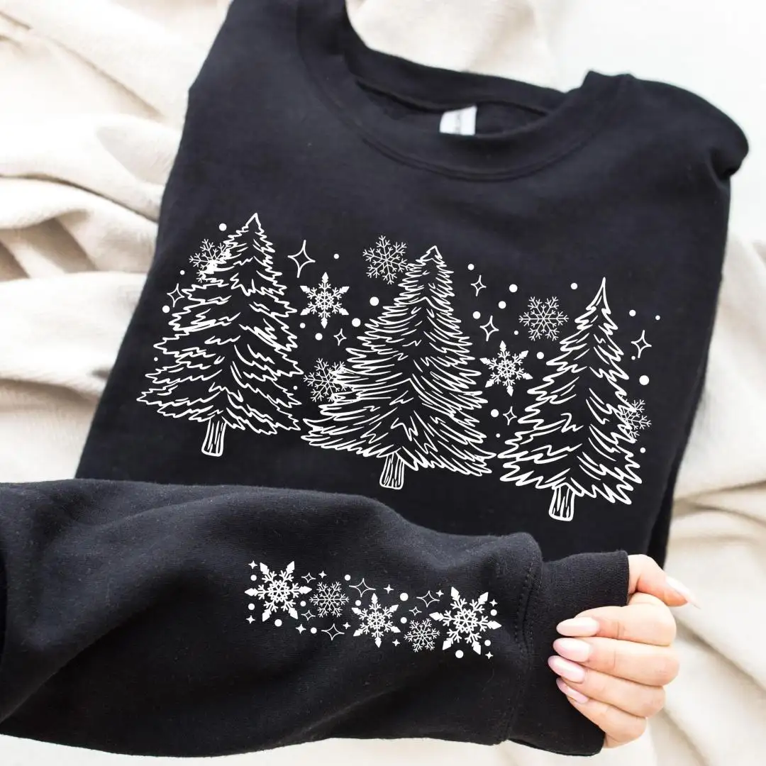 Comfort Colors Snow Tree Winter Holiday Shirt