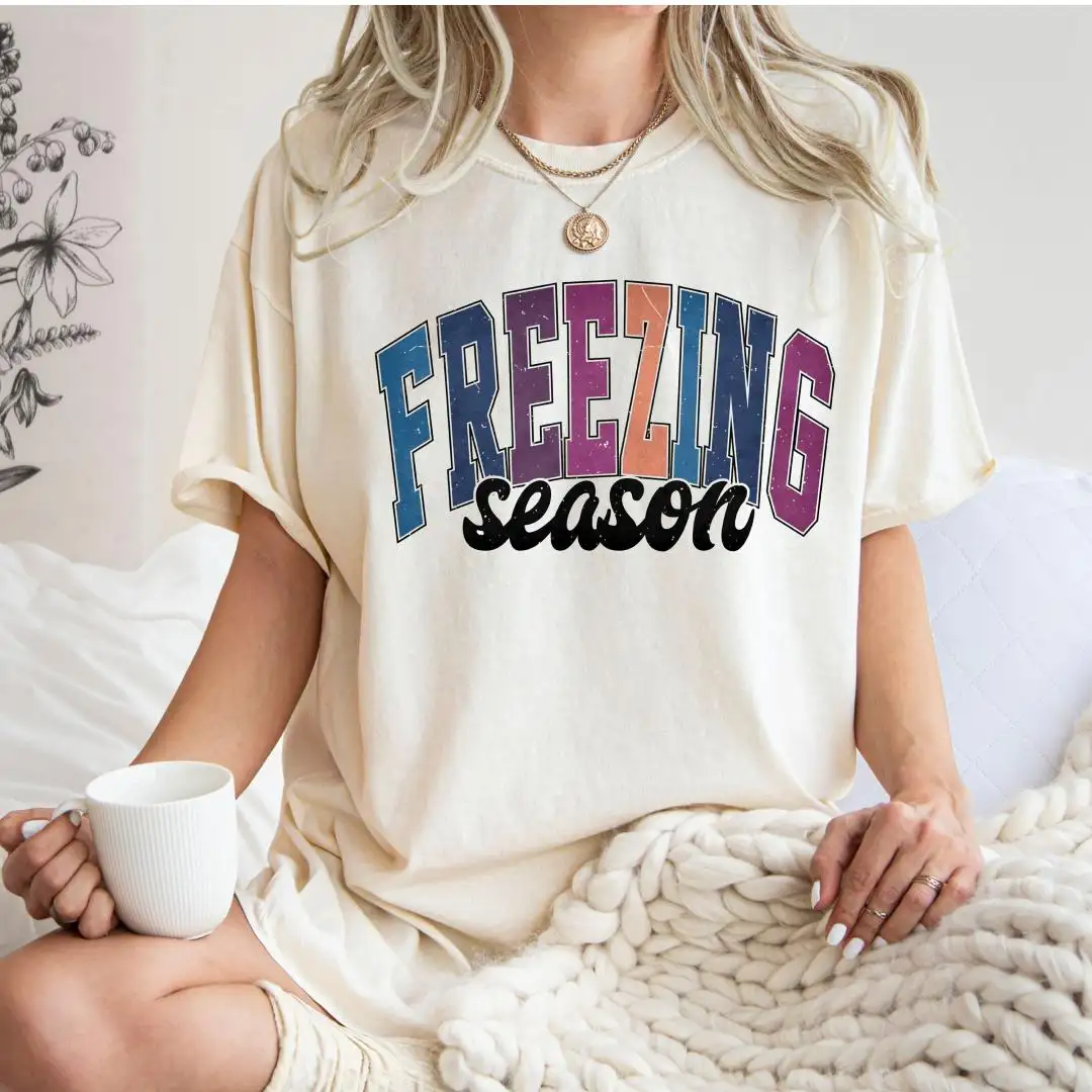 Women's Holiday Christmas Shirt | Freezing Season Long Sleeve