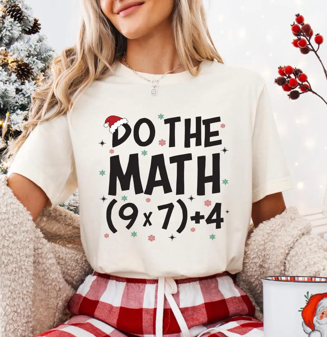 Funny Math Teacher Christmas Shirt Gift