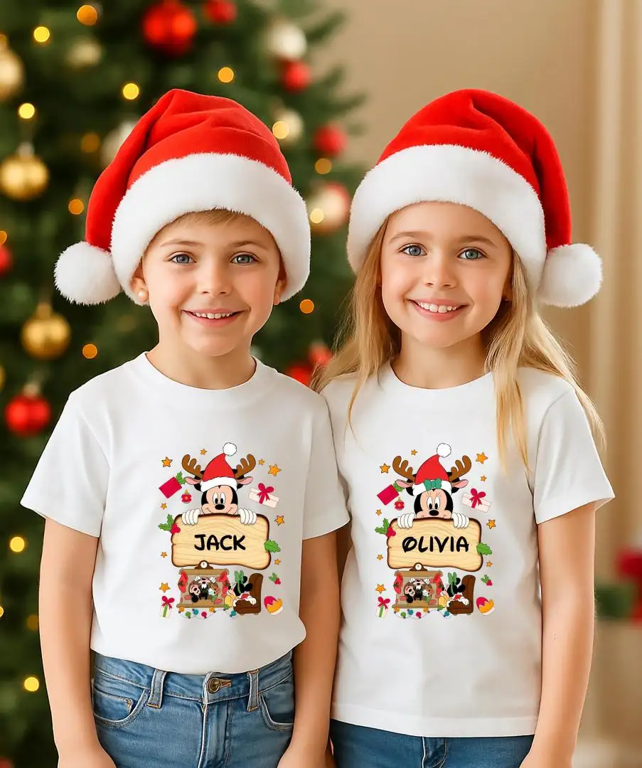 Disney Christmas Kids Shirt & Siblings Sweatshirt Gift