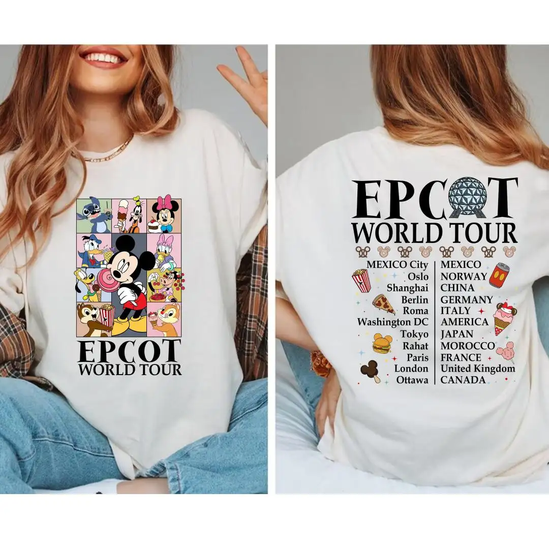 Vintage Epcot World Tour Disney Vacation Shirt