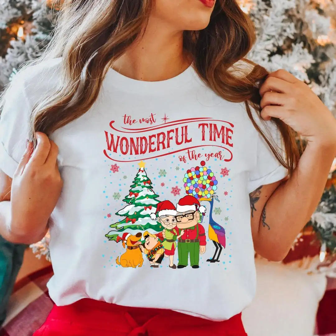 Disney UP Christmas Shirt with Carl and Ellie