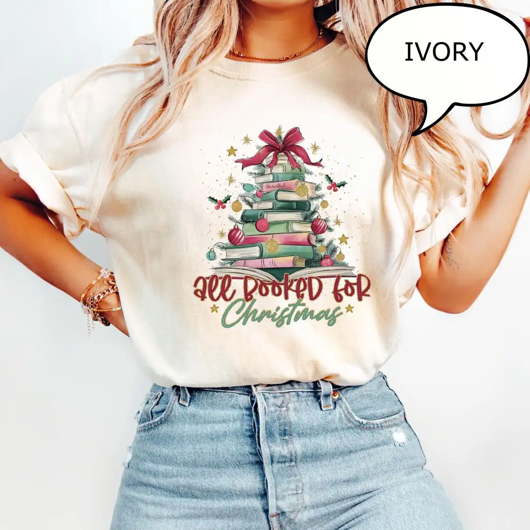 Christmas Book Tree Shirt | Librarian Gift
