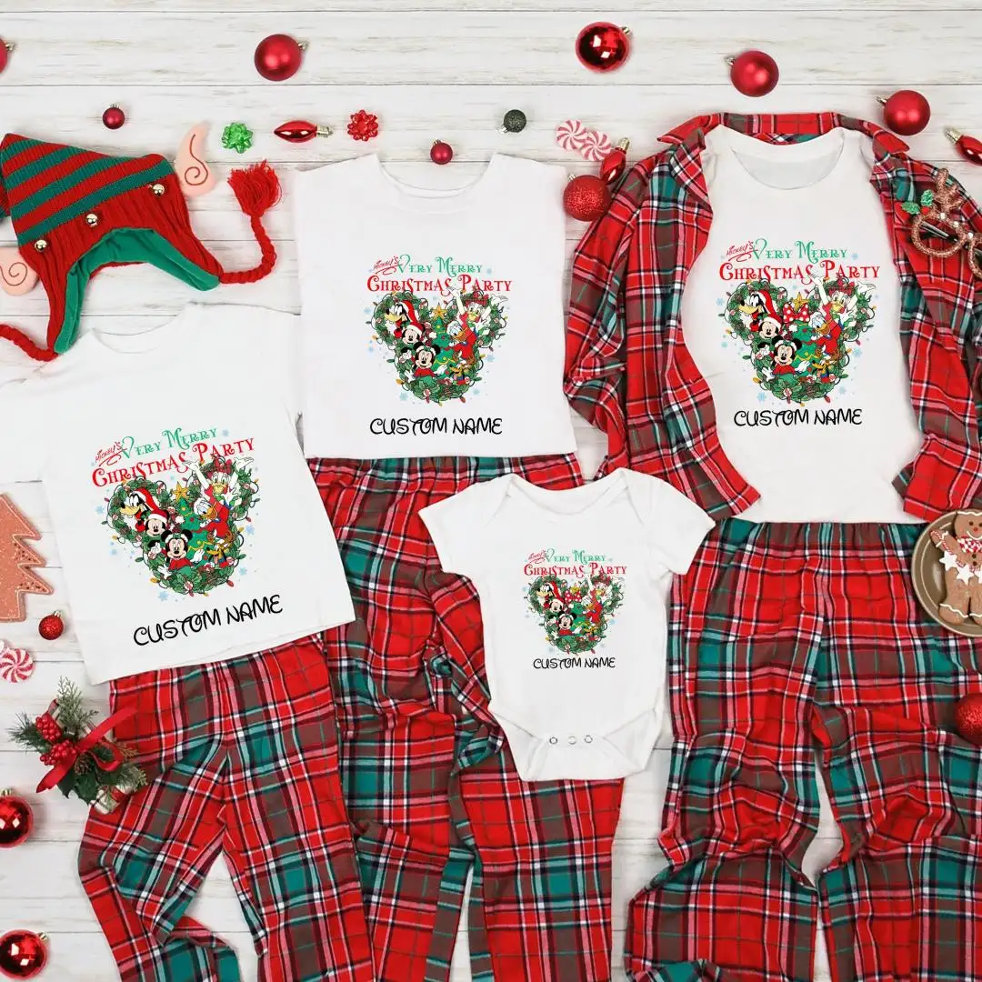 Personalized Disney Christmas Family Shirt