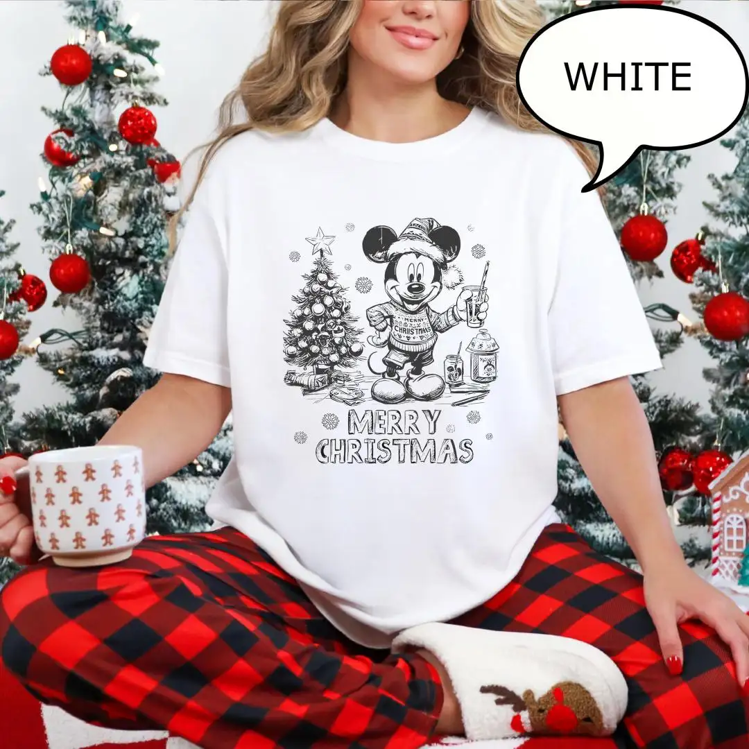 Disney Mickey Mouse Christmas Shirt for Adults