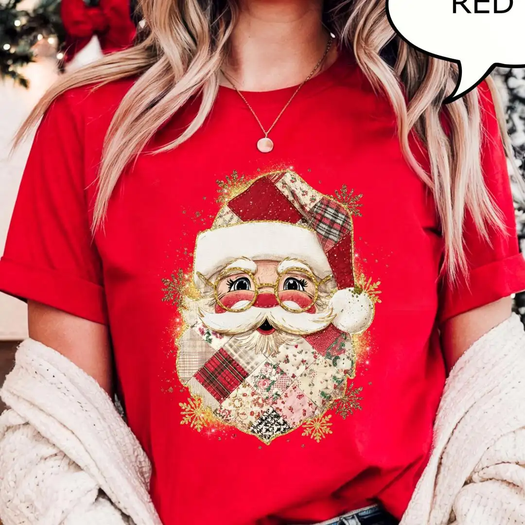 Comfort Colors Christmas Patchwork Shirt for Dad