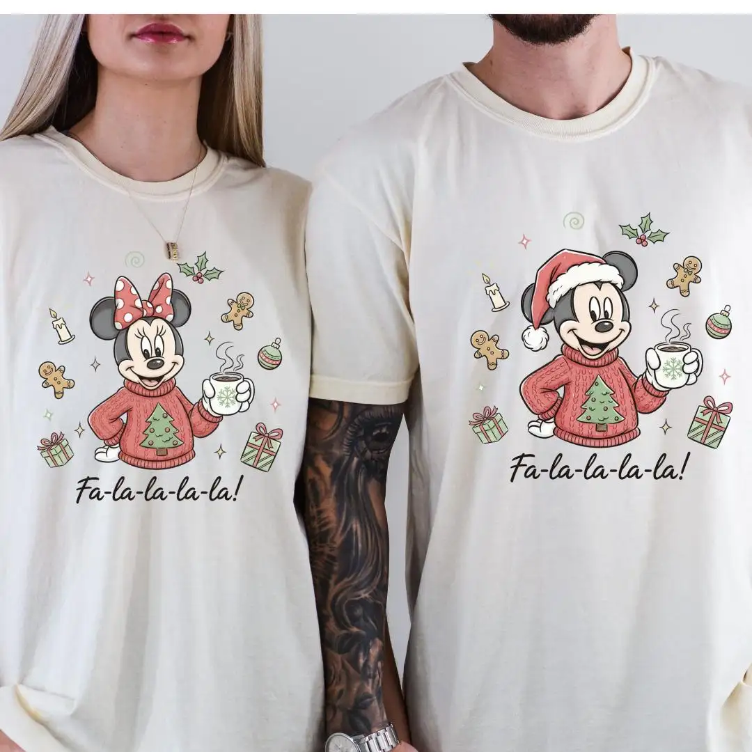 Disney Christmas Couples Shirt Mickey And Minnie