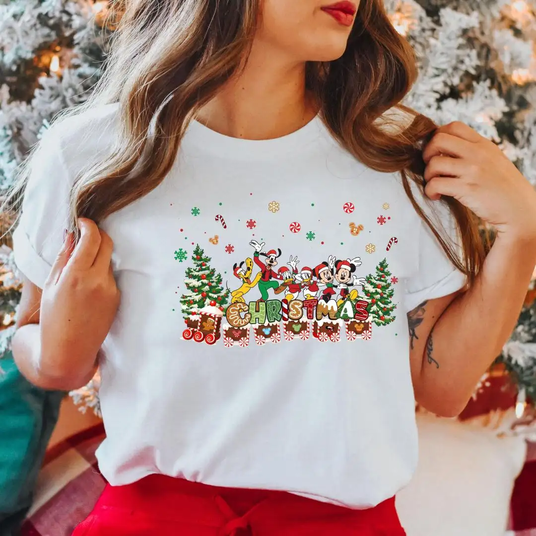 Disney Christmas Shirt with Mickey Mouse and Friends