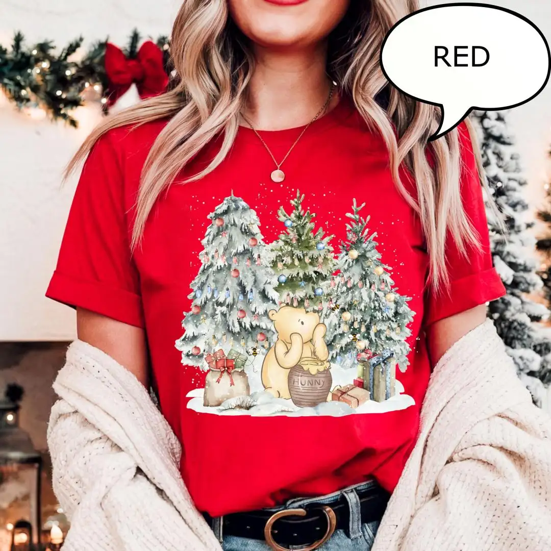 Disney Winnie The Pooh Christmas Tree Shirt