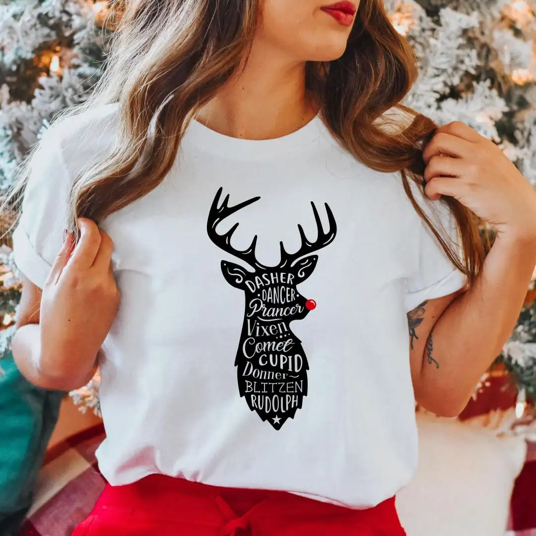 Christmas Reindeer Shirt for Holiday Parties