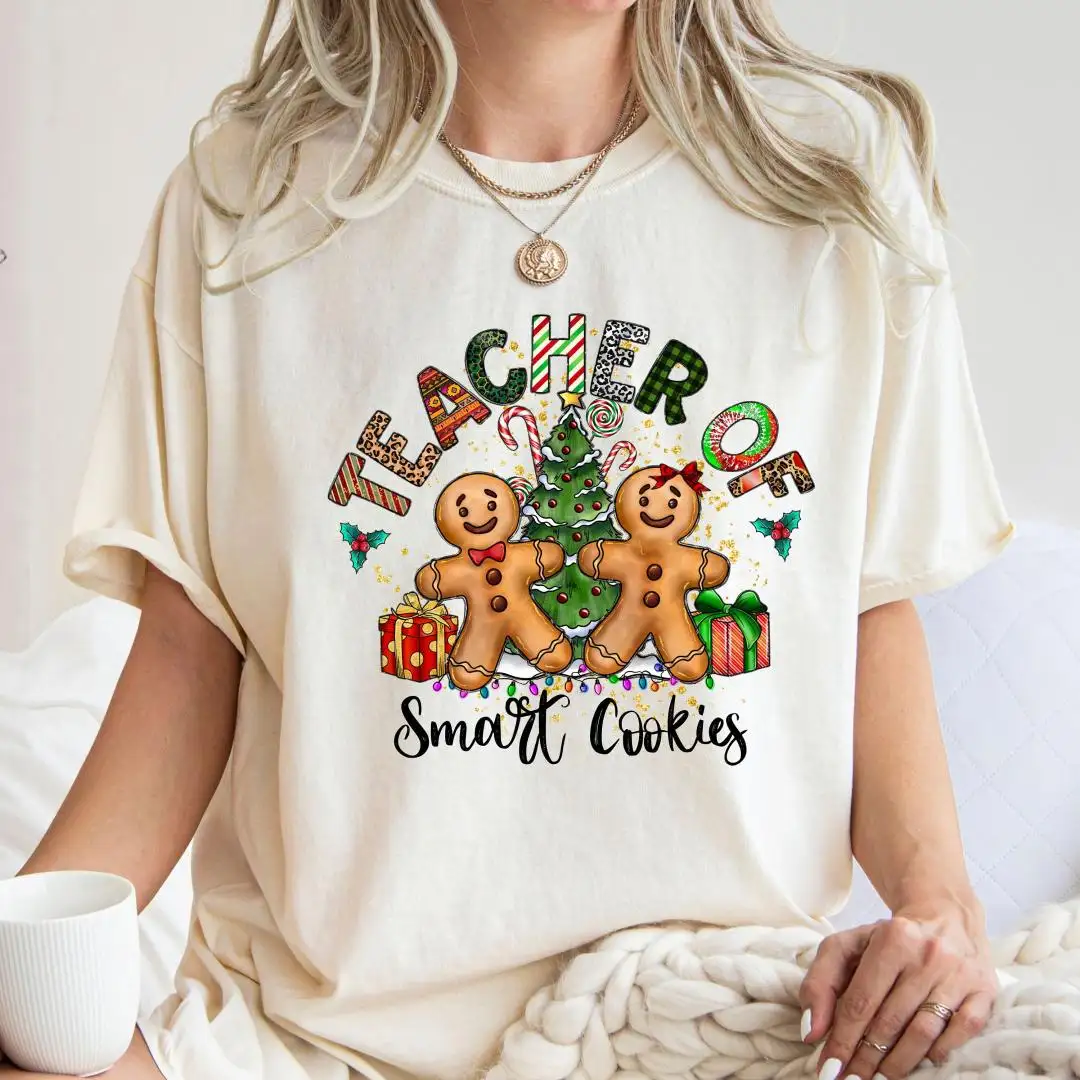 Christmas Teacher Shirt for Smart Cookies Gift