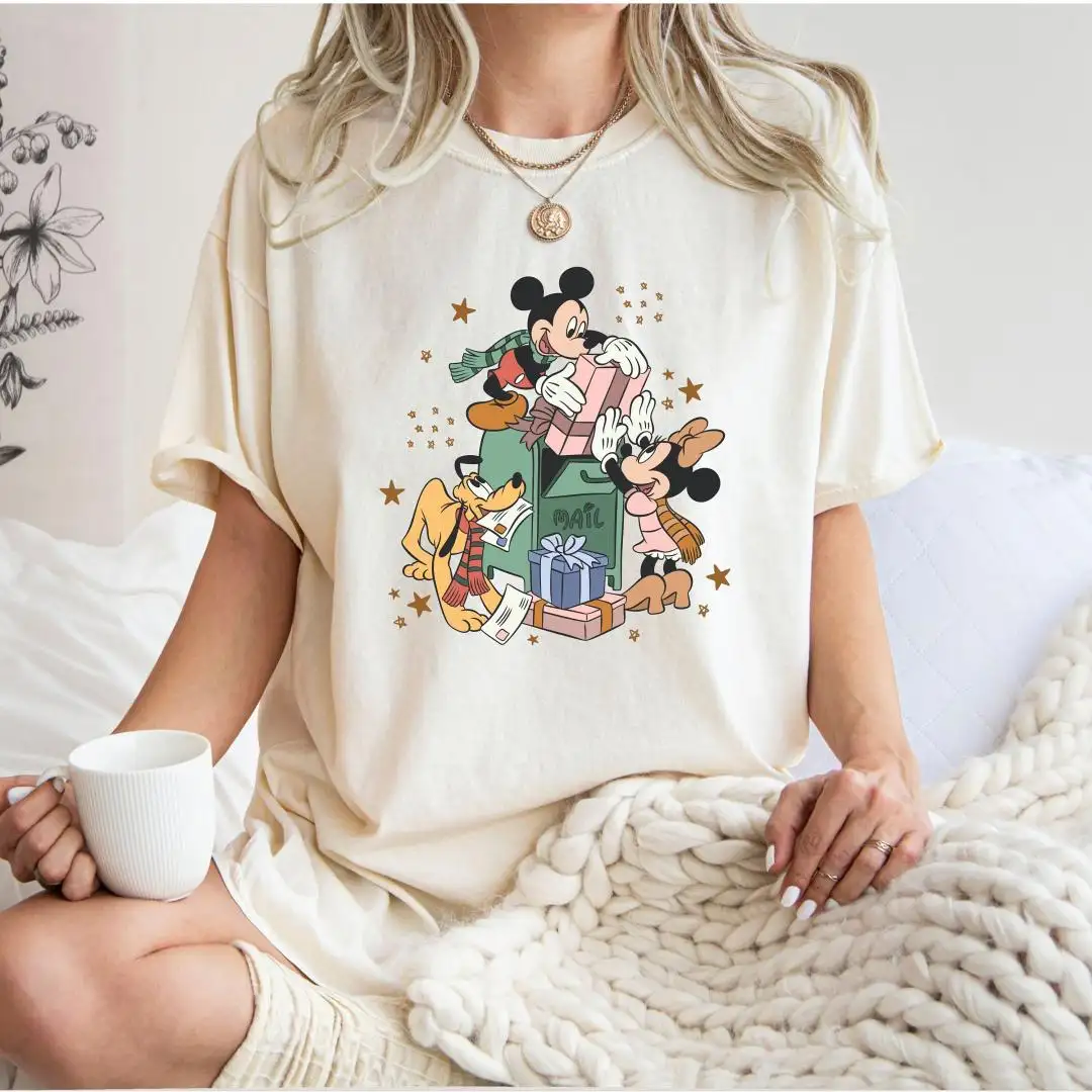 Disney Christmas Shirt with Mickey and Minnie
