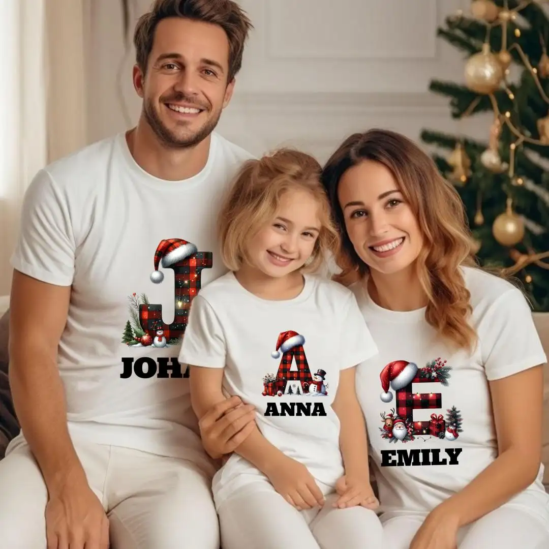 Personalized Christmas Family Shirt for Matching Holiday Party