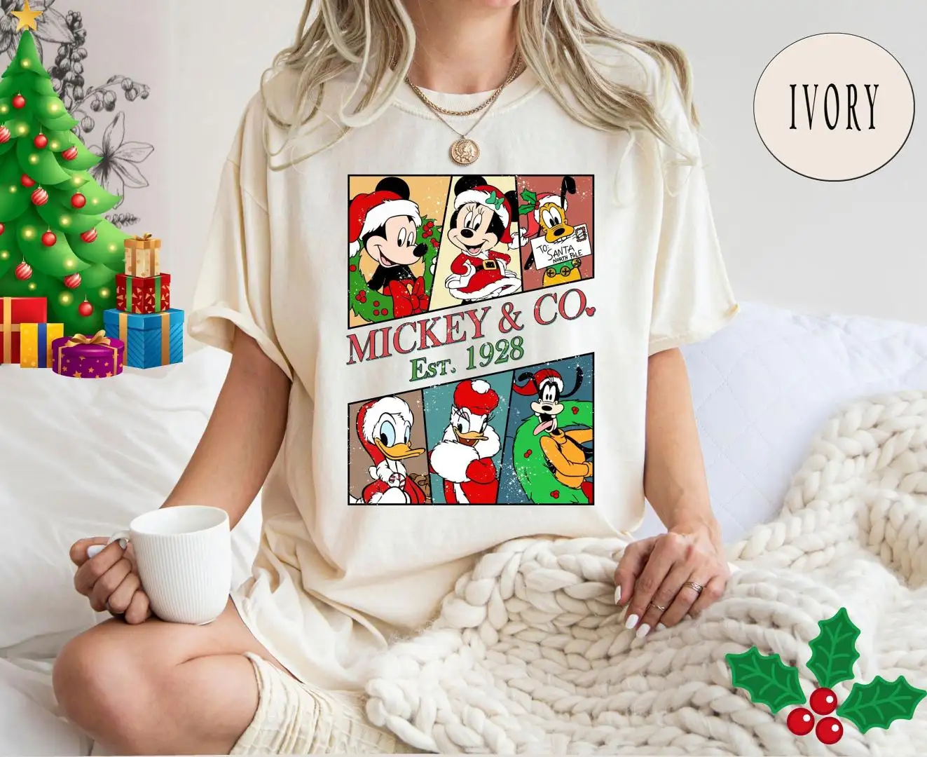 Vintage Disney Christmas Shirt for Family Vacation Gifts
