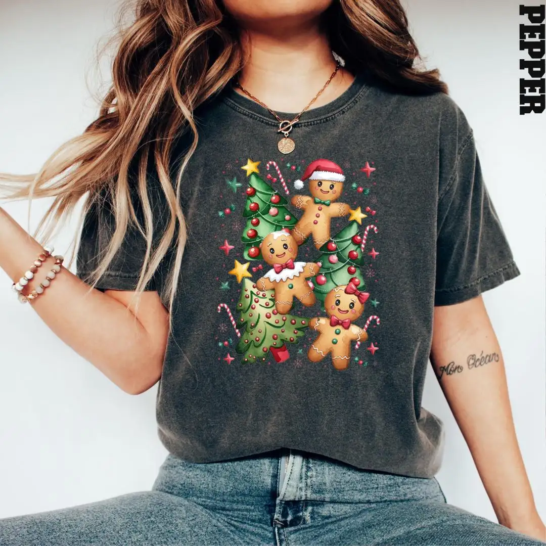 Comfort Colors Gingerbread Man Christmas Shirt