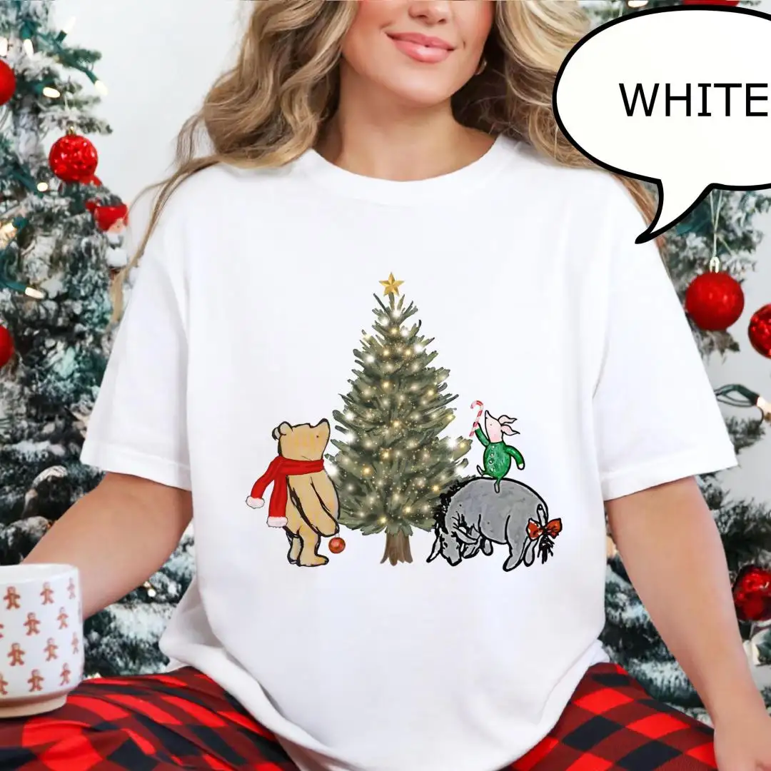 Vintage Pooh Christmas Shirt for Disney Fans