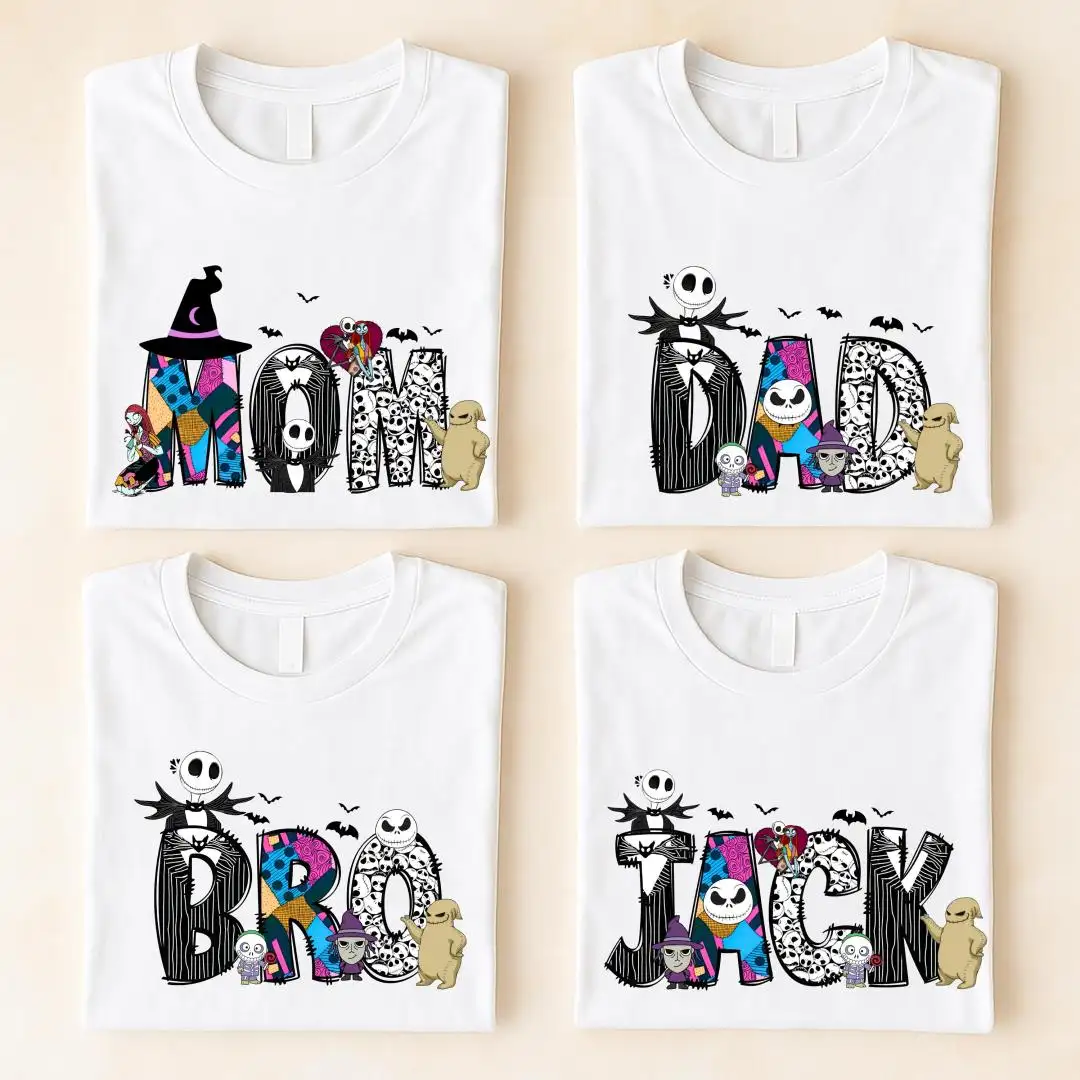 Personalized Jack Sally Family Shirt Disney Nightmare Before Christmas