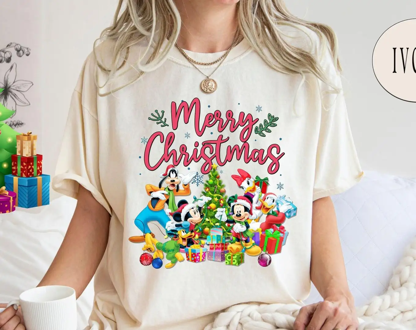 Comfort Colors Christmas Shirt | Mickey Mouse Group Party Shirt