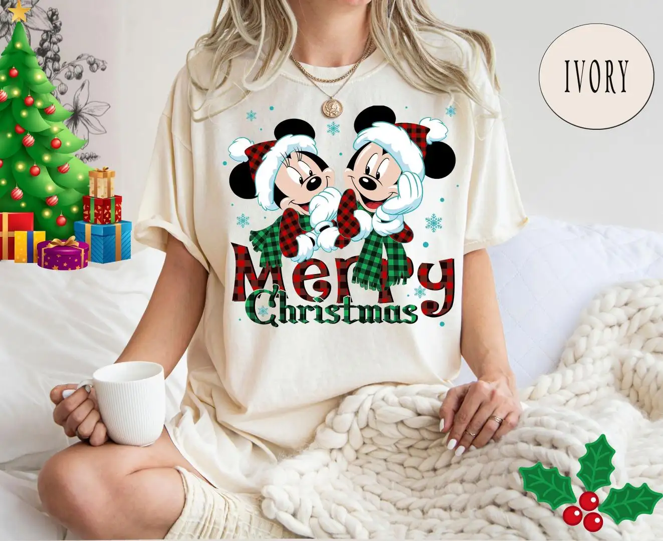 Comfort Colors Disney Christmas Shirt for Family