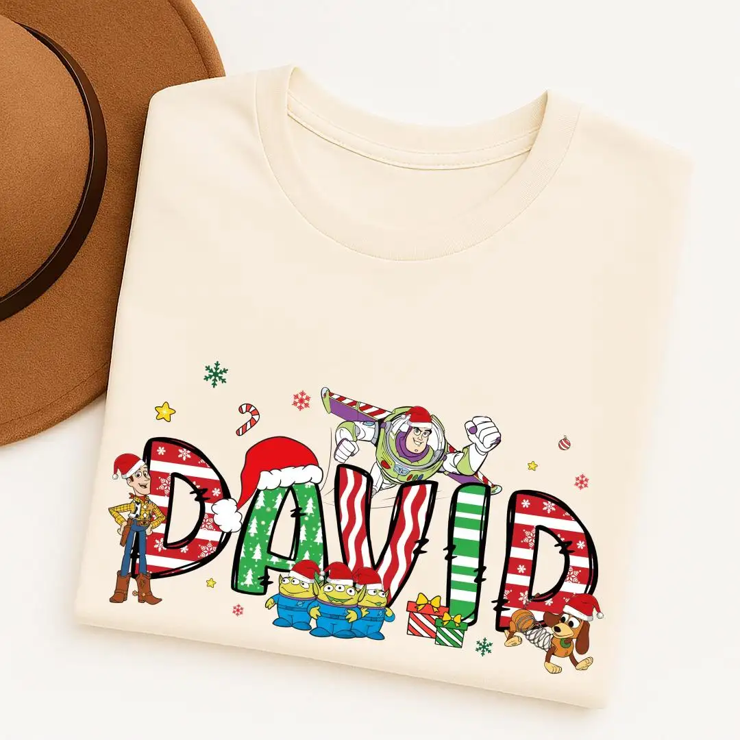 Personalized Disney Christmas Shirt for Kids Toy Story