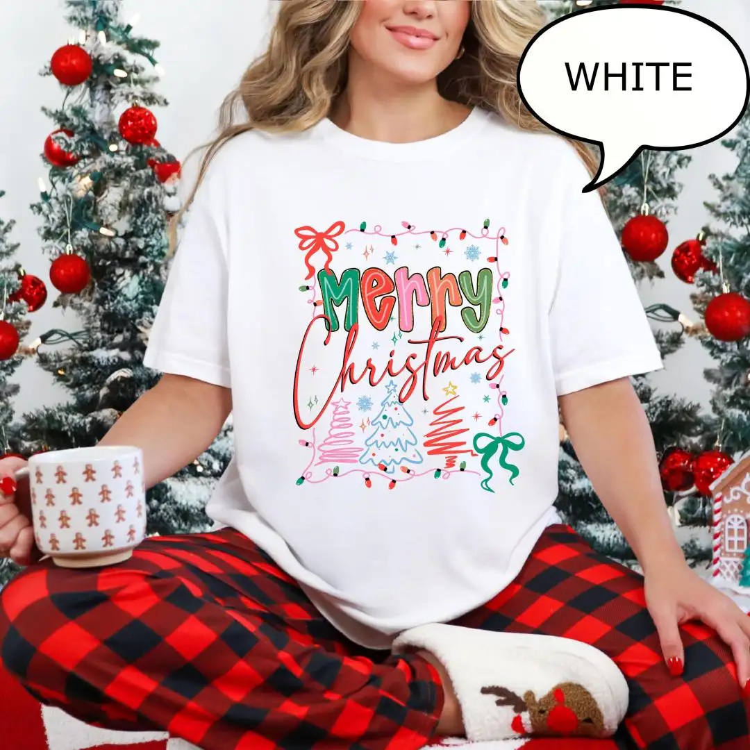 Coquette Christmas Tree Shirt For Women