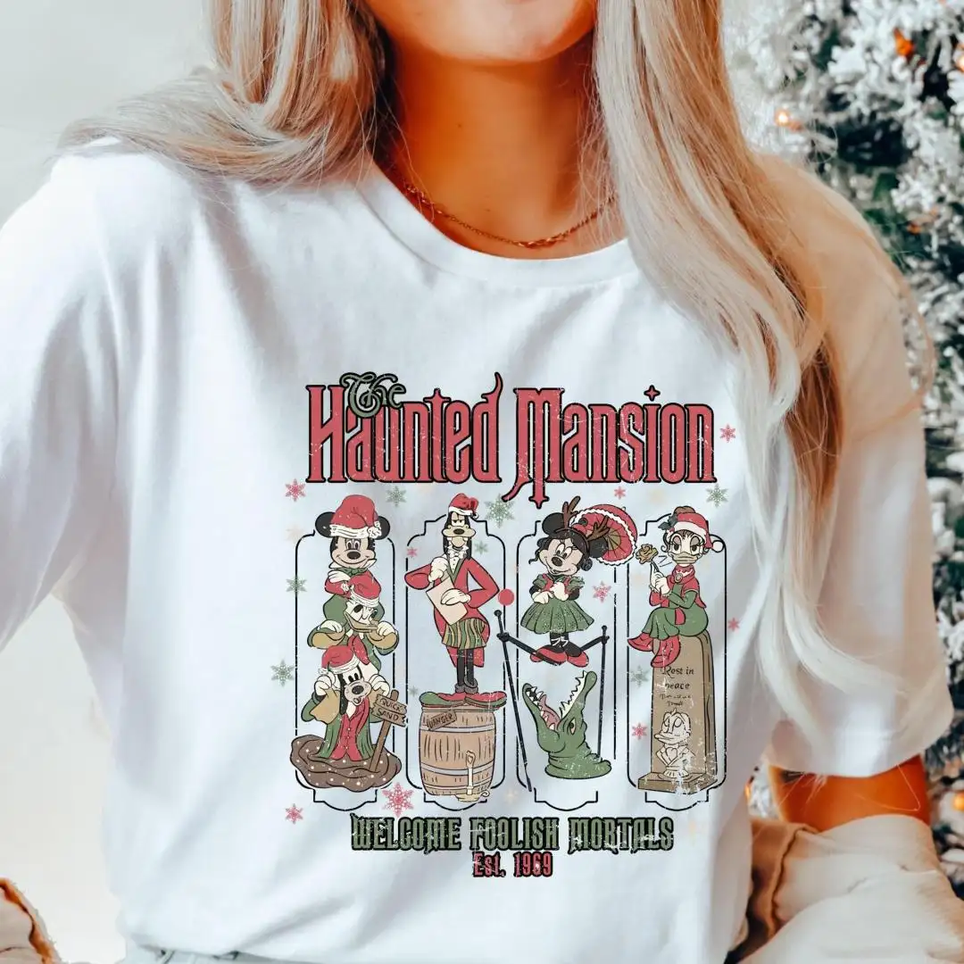 Disney Haunted Mansion Christmas Shirt for Adults