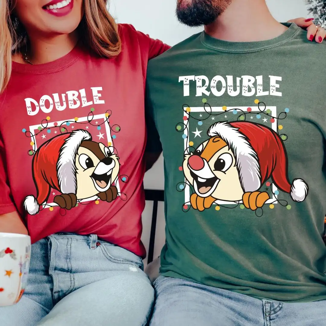 Disney Chip and Dale Christmas Shirt for Adults