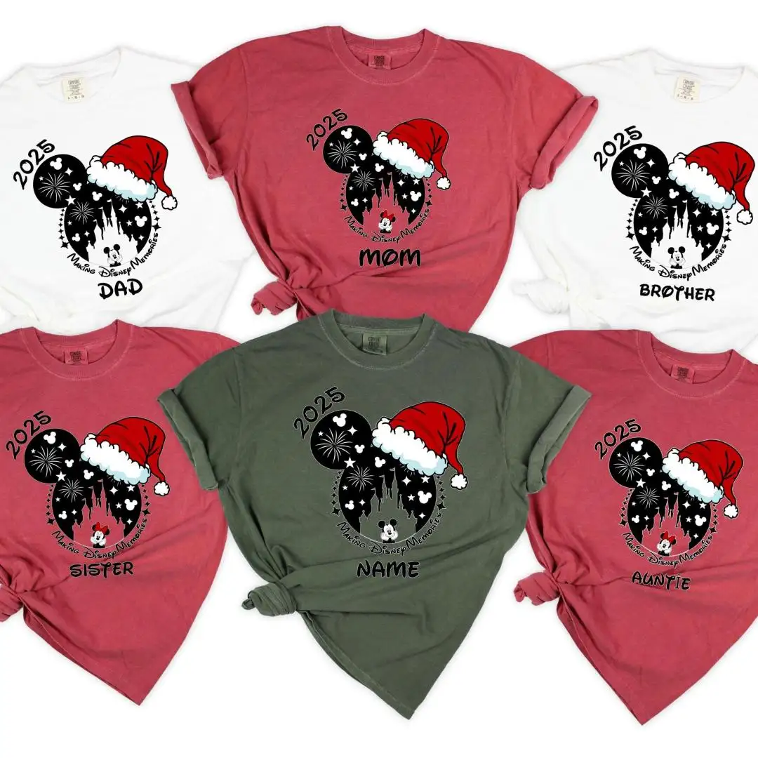 Custom Disney Family Christmas Matching Shirt