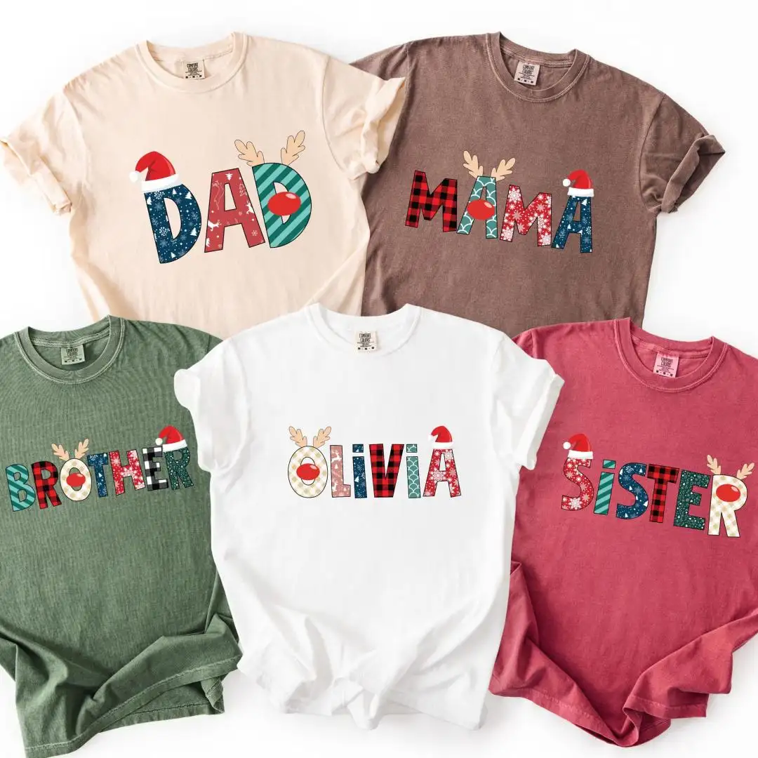 Personalized Christmas Family Name Shirt