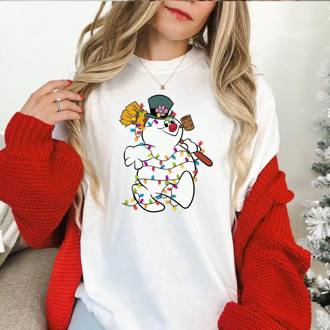 Comfort Colors Christmas Snowman Holiday Shirt